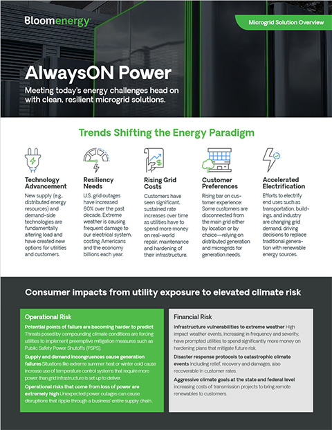 Bloom Energy Microgrid Solutions