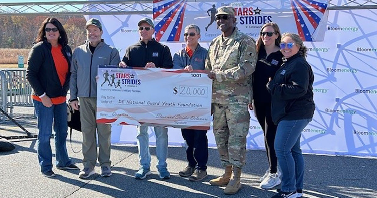 Bloom Energy’s 3rd Annual Stars & Strides Delaware 5K Raises $50,000 for Veterans and Military Families