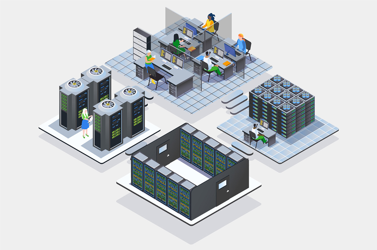 Data Center Isometric
