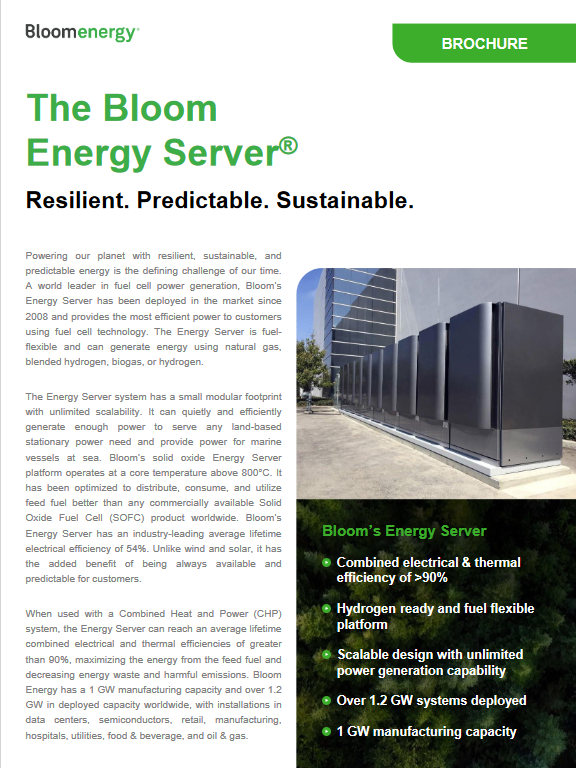 The Bloom Energy Server